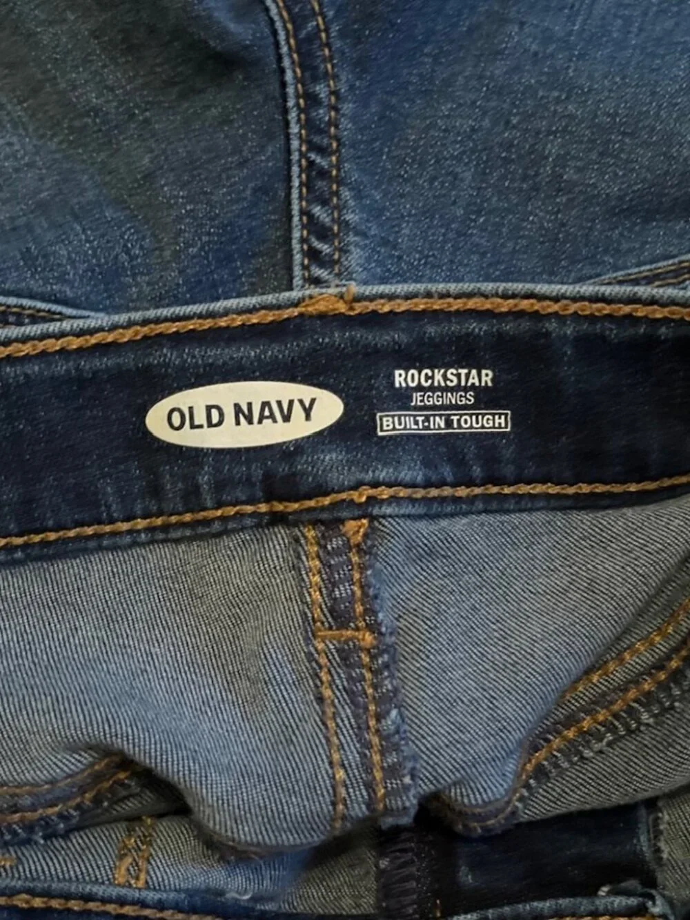 Old Navy Jeggings Shorts Girls size 10 Blue Distressed School Casual Lot of 2
